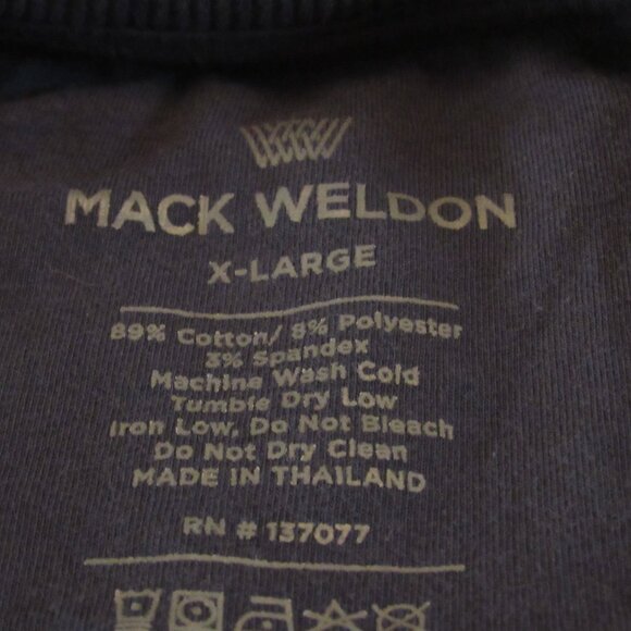 2 Mack Weldon Blue (1 Lt 1 Navy) Sweatshirts Size XL Cotton/Poly/Spandex EUC - Picture 6 of 15